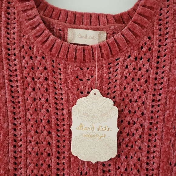 NWT Altar'd State Myra Chenille Sweater - Picture 5 of 6